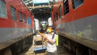 corona isolation train ready at jagadhri workshop, india's first hospital on wheels